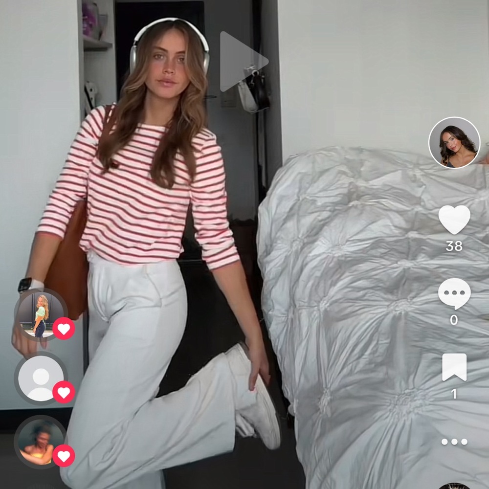 Long Sleeve Jcrew Striped Top